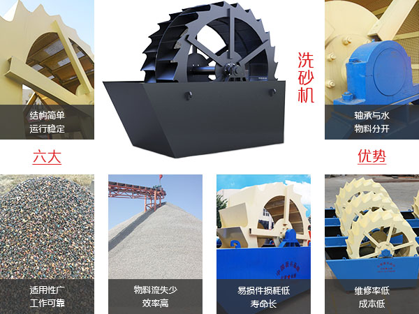 石英砂洗沙机性能特点 石英砂洗沙机性能特点