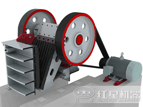 颚式破碎机主要依靠动鄂板作往复运动完成破碎作业的