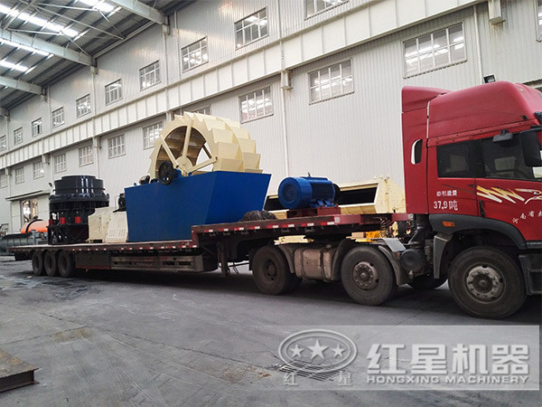 洗砂机设备即将启程 洗砂机设备即将启程