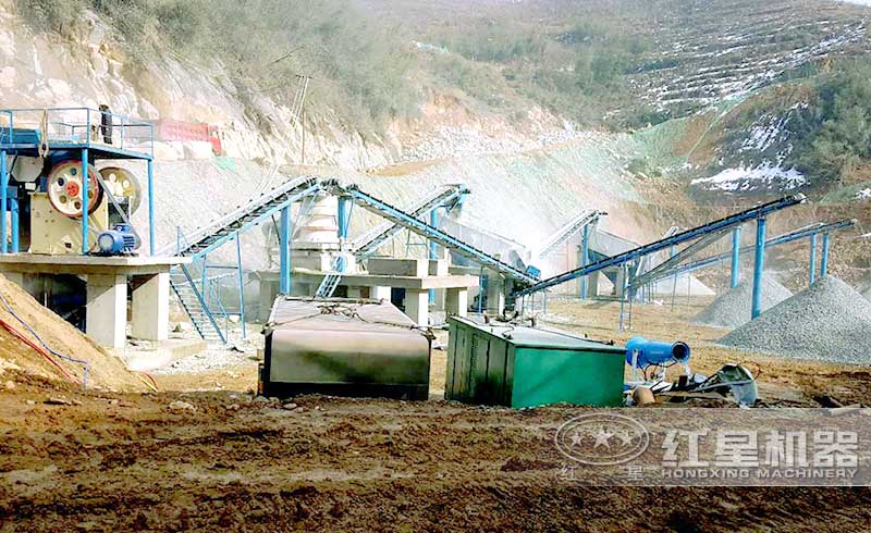 PE900-1200颚式破碎机加工现场
