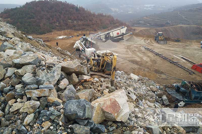 石灰岩破碎现场